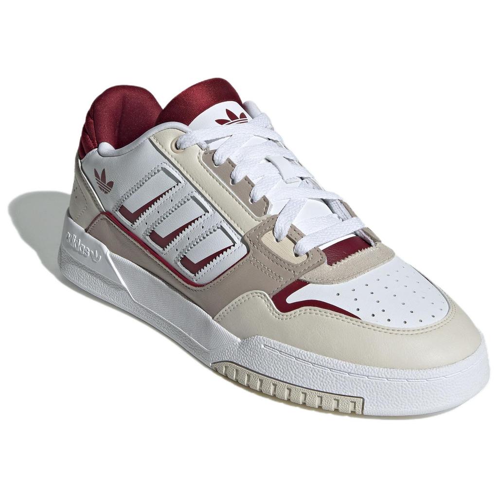 adidas Originals Drop Step 2.0 Nízké Pohodlné Všestranné Jednoduché Nízké Skateboardové Boty Unisex Tenisky Bílá Šedá Červená IG4335