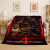 Horror Game F-FNAF Freddy Soft Flannel Throw Blanket,Warm Cozy Blanket for Bed,Couch,Sofa,Bedroom,Living Room,Travel,Picnic