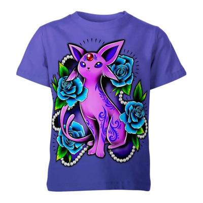 Pocket Monster 2025 Summer New Style Boy Cosplay Costume 3D Printed Cartoon T-Shirt Children's Casual Street Sports