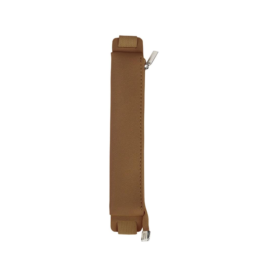 Adjustable Elastic Band Pen Holder Sleeve Leather Pen Pouches Leakproof Slim Pencil Case for Hardcover Journal Notebook