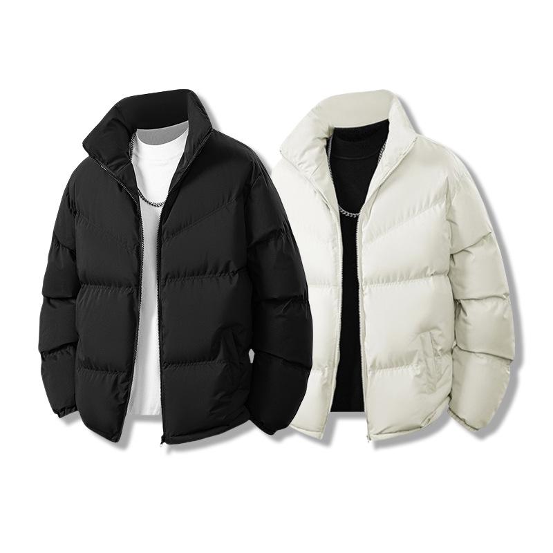 Men's Winter Stand Collar Thick Cotton Jacket - 2025 Fashionable, Warm, Casual Trendy Coat
