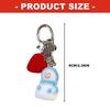 Attractive Blue Snowman Key Holder Soft Texture Small Size Trendy Popular Fashion Accessory For Keys And Bags