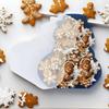 Christmas Serving Dishes Snowman Tree with Lid Christmas Platters Snack Serving Tray for Cookie Candy Dessert Cheese Fruit