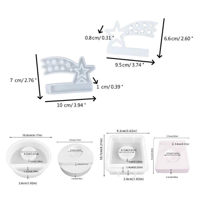 Herz Haus Kerzenhalter Form Handgemachte Beton Gipsformen Silikon Kerzenständer Harzformen Heimdekorationen Handwerk