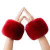 Soft Furry Wrist Sleeves for Fashionable Women and Trendy Youth Arm Warmer Multicolored Y2K Furry Wrist Cuffs