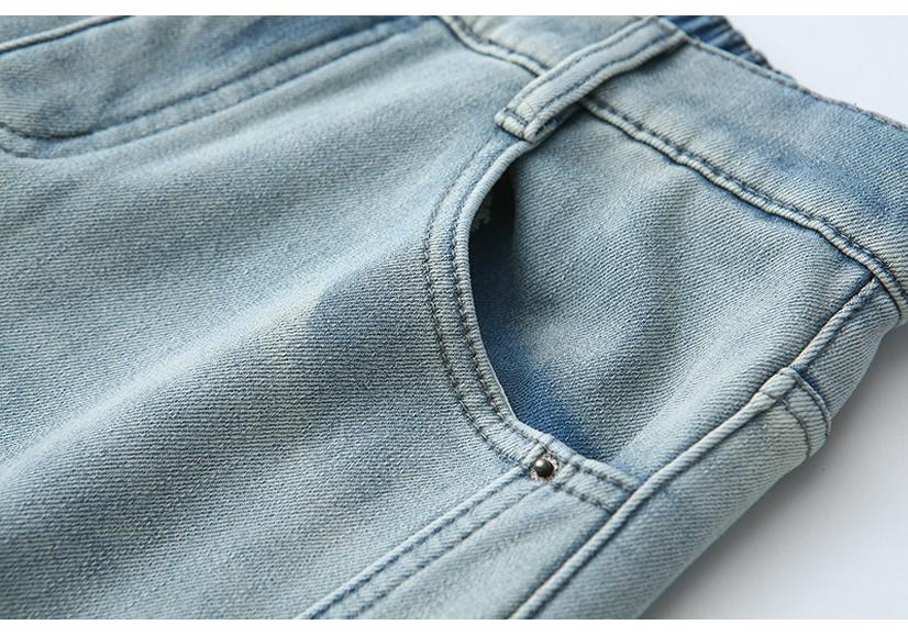 2025 Winter Plus Size High Waist Velvet Jeans, Floor-Length, Elastic Slimming, Thickened Long Pants for Women