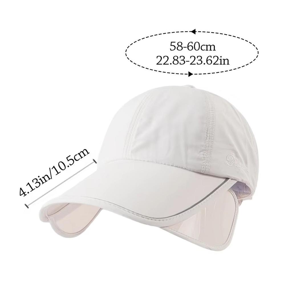 Outdoor Sun Hat Golf UV Protection Wide Brim Summer Sports Cap Full Face Cover Adjustable for Men Women