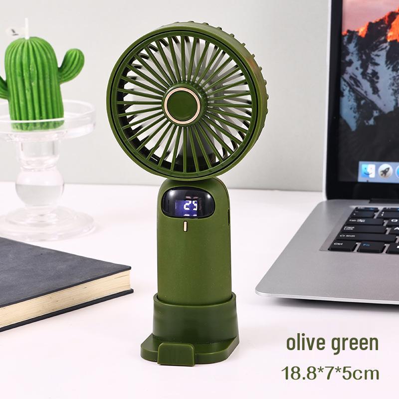 2026 Silent USB Rechargeable Mini Fan: Portable, Cute, Strong Wind, Super Long Battery Life 18.8x7x5cm