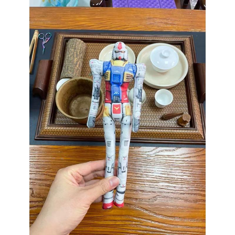 28Cm Anime Gundam Cosplay Plush Doll Abstract Mouse Figure Full Body Wire Skeleton Poseable Action Figure Budget Friendly Gift