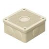 Mirai Industry Exposed Square Box with Flexible Lid and Cable Bushing, Beige, PV4B-ANFJ