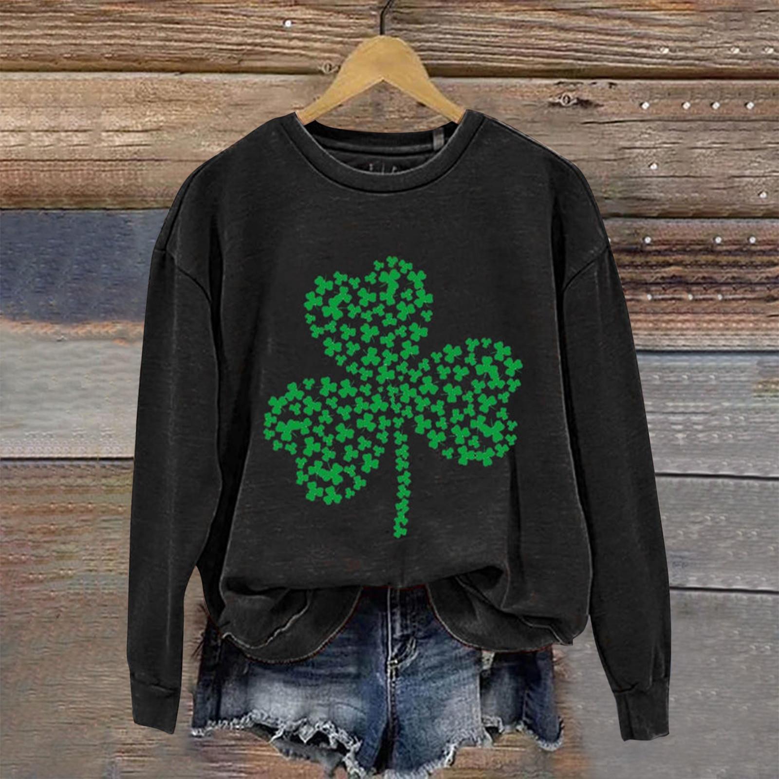 Women s Round Neck Tops Cotton Women s Casual Fashion Long Sleeve O Neck Pullover L чёрный