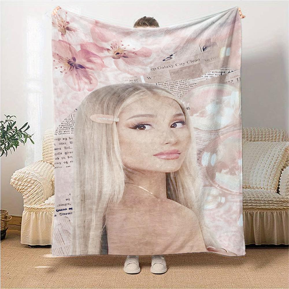 Pink Floral Fantasy Blanket Soft Throw Blanket For Home Bedroom Bed Sofa Travel Office Solid Christmas Blanket