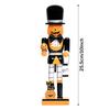 Halloween Nutcracker Walnut Soldier Solid Wood Decoration Ornament Gift Crafts Ornament Halloween Home Atmosphere Decoration
