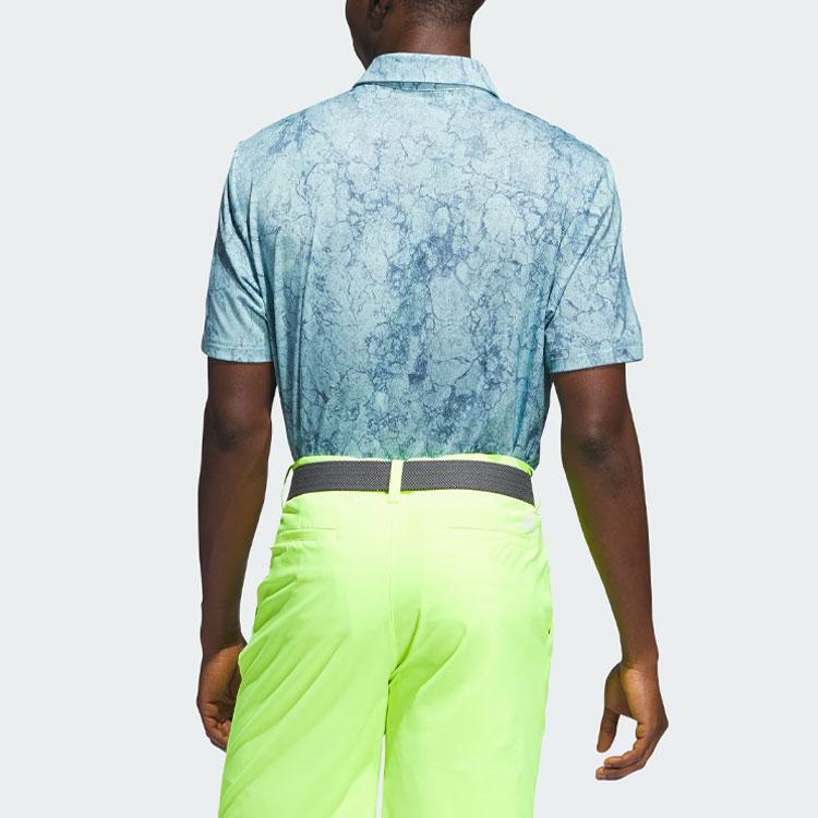 adidas Ultimate365 Print Polo Shirt Tie-Dye Men Polo Shirts Blue HZ3189