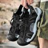 New Large Size Men's Sandals Breathable Soft-soled Bag Head Shoes Anti-collision and Wear-resistant Beach Men's Shoes Velcro Dual-purpose