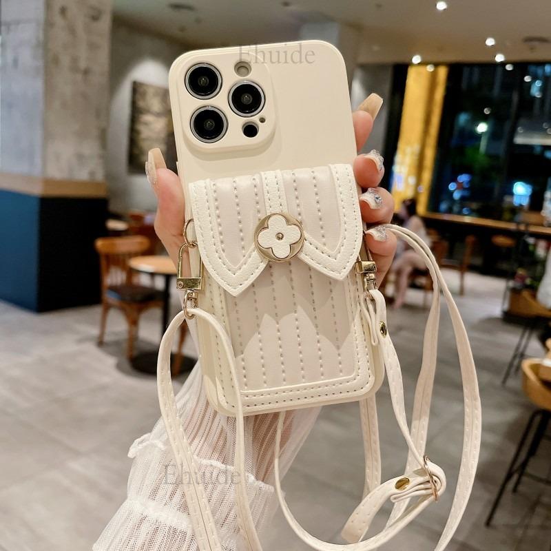 Чохол-ремінець для Xiaomi Redmi Note 13 Pro Plus 12 12S 11 11S 10 13C 12C 10C A3, шкіряний гаманець-чохол з ремінцем через плече, для карток