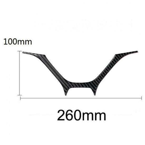 For Honda Civic Coupe 2013-15 Carbon Fiber Steering Wheel Chin Cover Trim