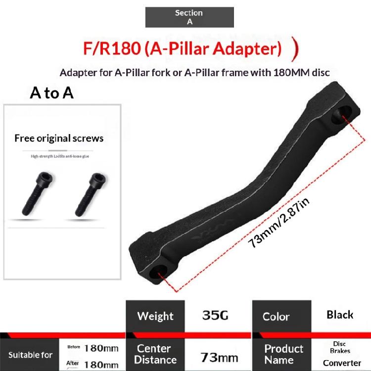 Light Weight Aluminum Alloy Front Rear Mountain Bikes Disc Brake Adapter 160mm To 180/203mm Bikes Brake Calipers Adapter