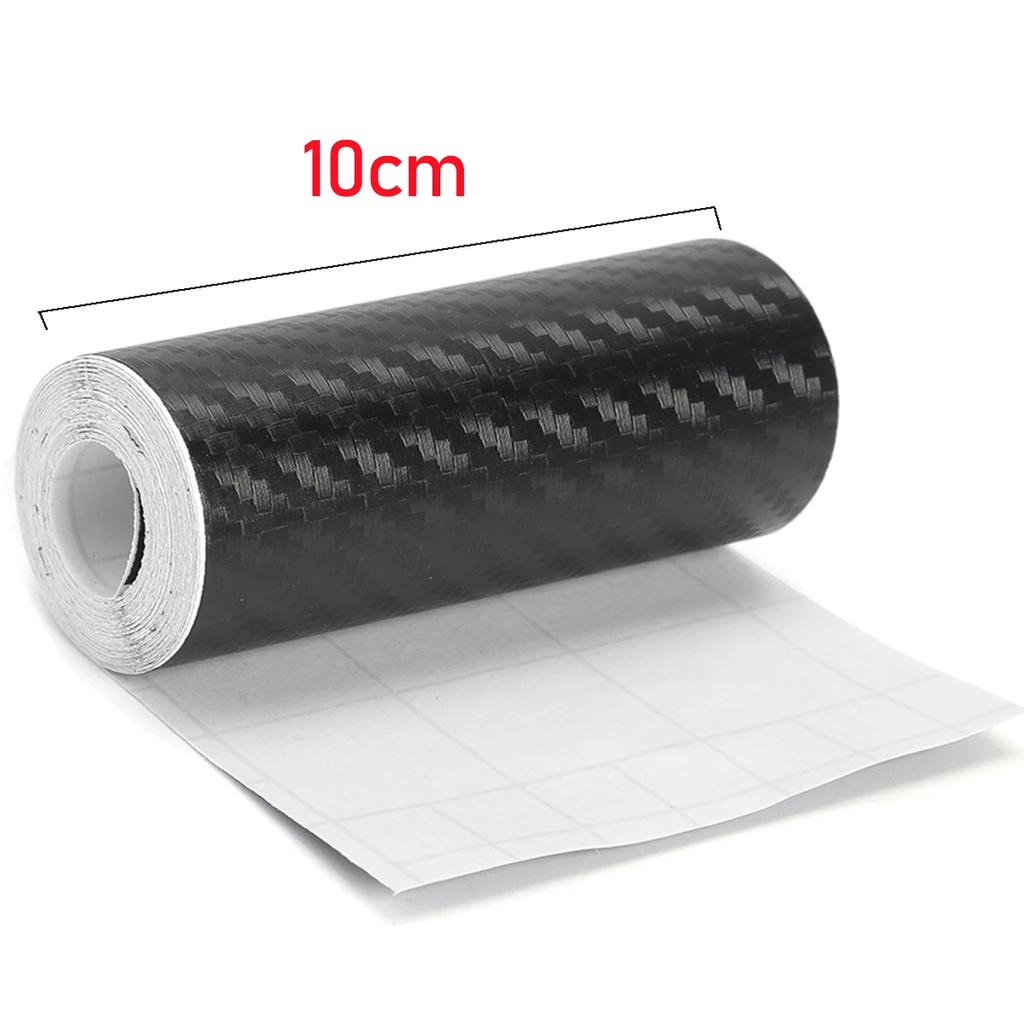 3D Carbon Fiber Car Sticker DIY Paste Protector Strip Auto Door Sill Side Mirror Anti Scratch Tape Waterproof Protect Film