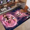 Custom Rug Lionel Messi Pattern Print Name Text Soft Non‑Slip Floor Carpet for Home Indoor Decoration