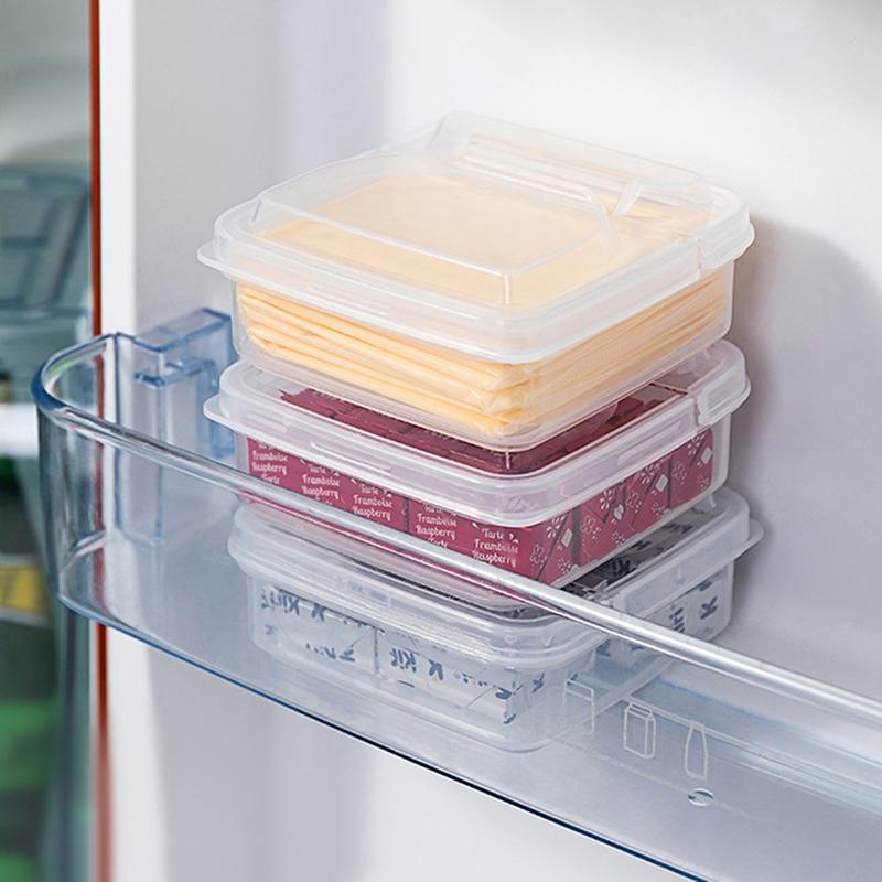1 Stück Butterkäse Aufbewahrungsbox Tragbar Kühlschrank Obst Gemüse Frischehaltende Organizer Box Transparenter Käsebehälter