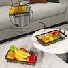Sturdy Detachable 2 Layer Metal Shelf For Kitchen Counter Office Desk Modern Storage Solution Fruits Vegetables Easy Assembly