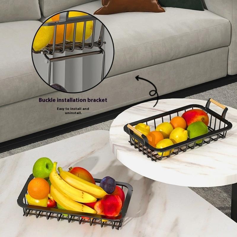 Sturdy Detachable 2 Layer Metal Shelf For Kitchen Counter Office Desk Modern Storage Solution Fruits Vegetables Easy Assembly