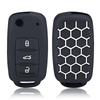 Silicone Auto Key Fob Cover Key Fob Case Fit For Vw Up Polo Golf 6 Passat B5 Touran Caravelle Jetta Caddy Touareg Fit For Skoda Fabia Octavia A5