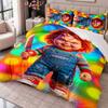 Child's Play Chucky Tiffany 3Pcs Bedding Set Duvet Cover With Two Pillowcases For Bedroom Home Decoration
