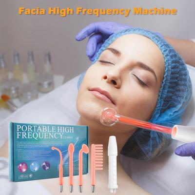 Face and Hair Care D'arsonval Device with 4 Attachments