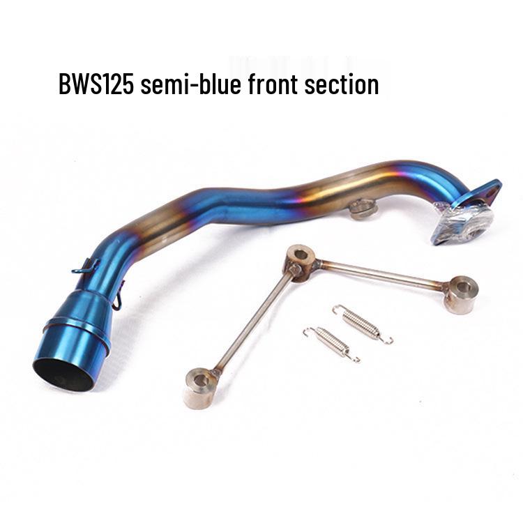 Front Titanium Alloy Exhaust Pipe for Scooter Cygnus 125, 6th Gen 123, and BWS125