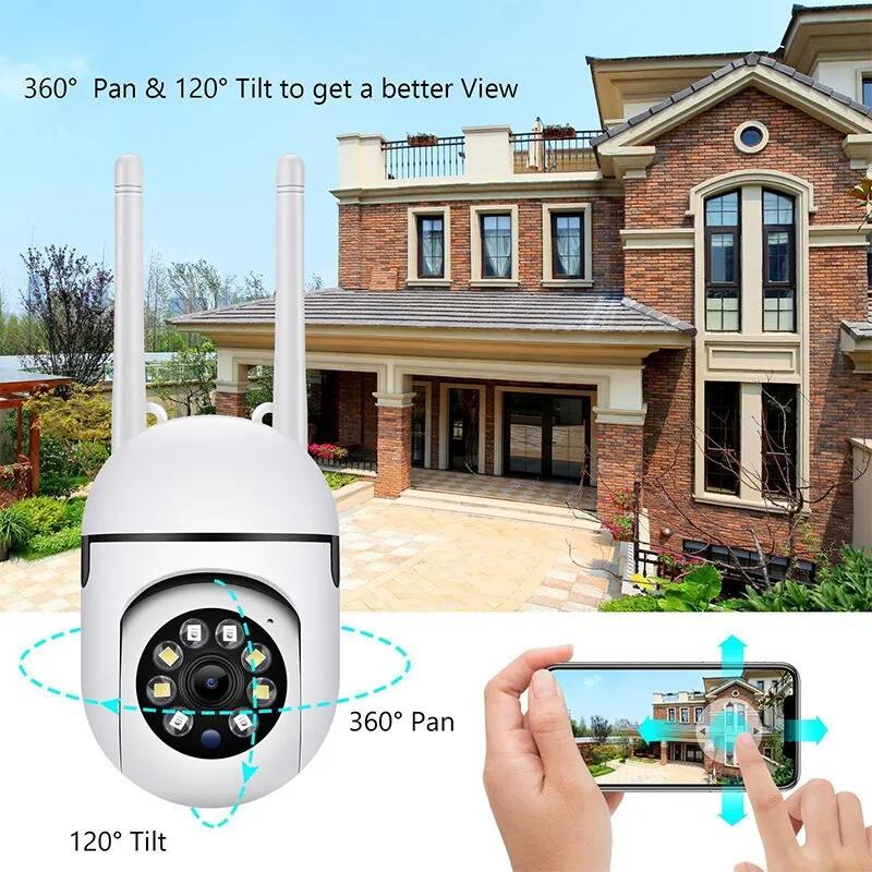 4K PTZ WiFi IP Camera Outdoor AI Human Tracking CCTV Audio Home Security Surveillance Camera
