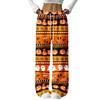 Women's Halloween Flannel Pajama Pants Straight Leg Holiday Loungewear Sleepwear