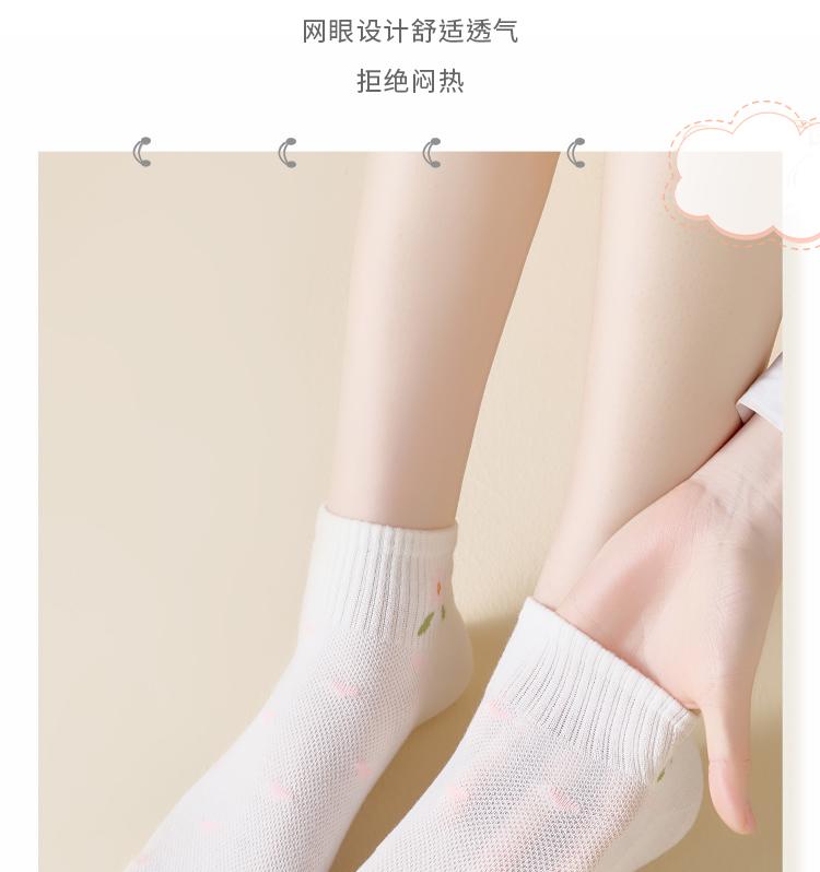 Spring Day Little Flower Women's Socks - 6 Pair Set