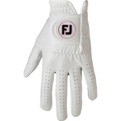 FootJoy Nanolock Lady Golf Ambidextrous Both Gloves, (for Hands), Women's, 19cm, White, FGNL4PRWT-19