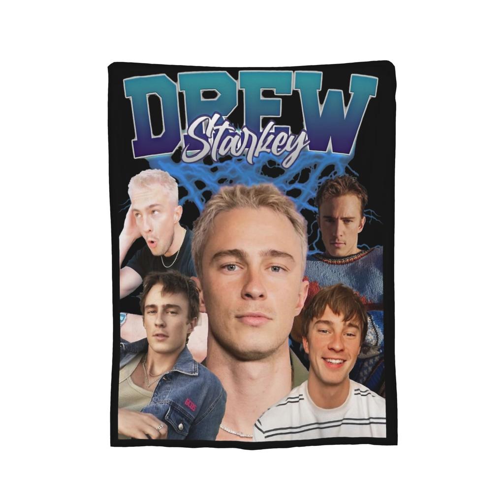 Drew Starkey Coperte Design Retrò Pile Tutte le Stagioni Multifunzione Leggere Sottili Coperte da Lanciare per Casa Camera da Letto Pezzo di Tappeto
