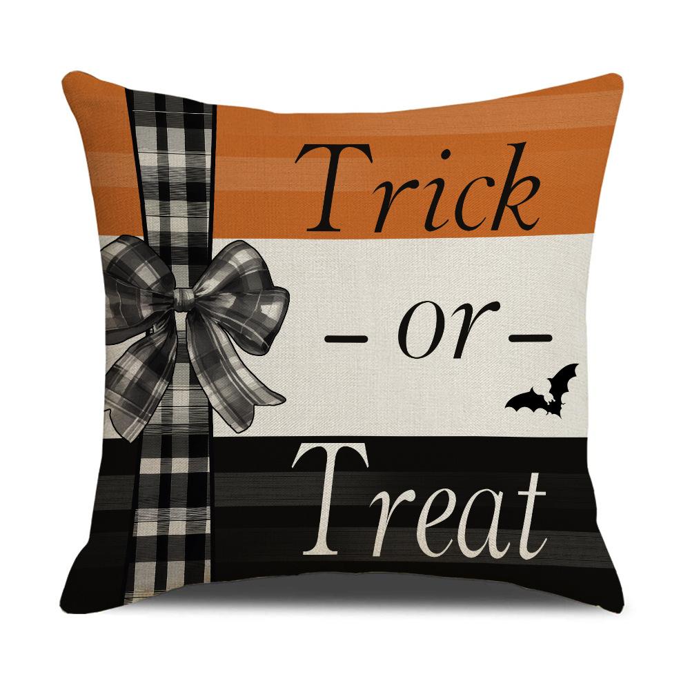 New Halloween Pillowcase Funny Pumpkin Ghost Horror Festival Party Cushion Sofa Pillow