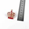 [F NODE] Crown Pin Badge, Red and Gold, 2.4cm X 3cm, Clasp, Badge, Pin, Stylish, Display, How To Use, How To Wear, Badge, Butterfly Clutch, Clutch,