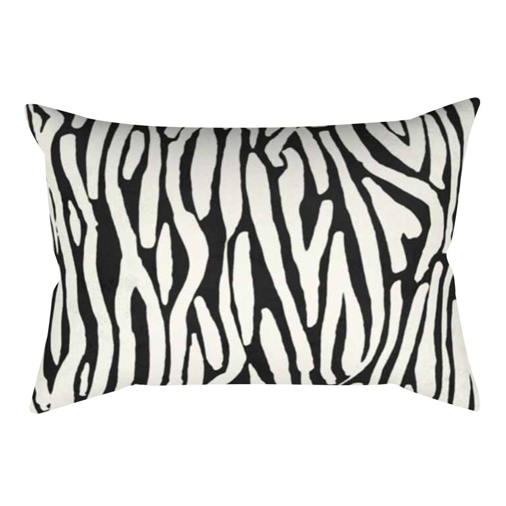 Classic Fashion Black and White Striped Geometric Rectangle Embrace Pillowcase Sofa Living Room Home Decor Cushion Cover