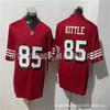 Camiseta Replica de Hombre NFL San Francisco 49ers George Kittle 85 Deebo Samuel 19 Nick Bosa 97 Mezcla de Algodón Uniforme de Fútbol