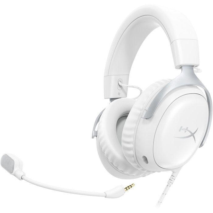 Casque Gamer Filaire - HyperX Cloud III - pour PC &amp; console - Blanc