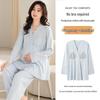 2025 Summer Postpartum Cotton Pajamas with Chest Pads for Breastfeeding - Lightweight for Home, Spring, Summer, Autumn
