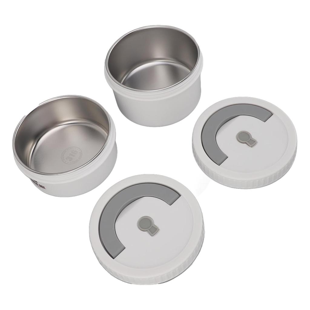 Thermal Lunch Box Set Large Capacity 316 Stainless Steel Leakproof Thermal Insulation Adult Bento Box for Travel Office