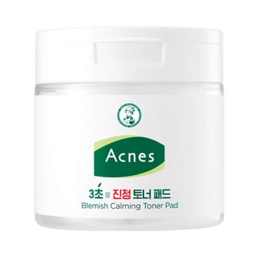 Acnes 3-Sekunden Beruhigende Toner Pads — 160 ml (Lösung), 70 Pads pro Behälter