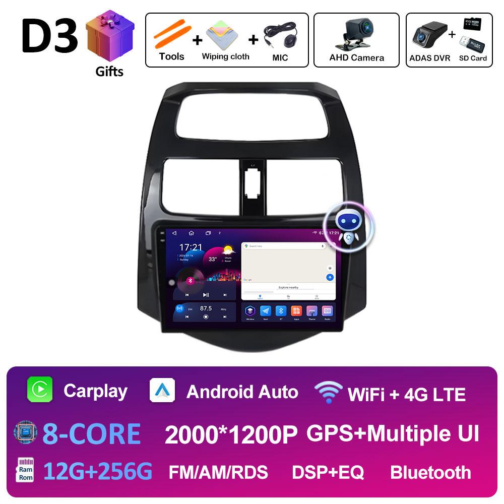 Intelligent System GPS Navigation For Chevrolet Spark Beat Matiz Creative 2009 2010 2011 - 2016 Cooling fan Android Auto No 2din