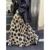 Trendiger Vintage Polka Dot Print Maxirock Damen Hohe Taille Langer Rock Design Frühling Sommer Kleidung Locker Harajuku Y2k Röcke