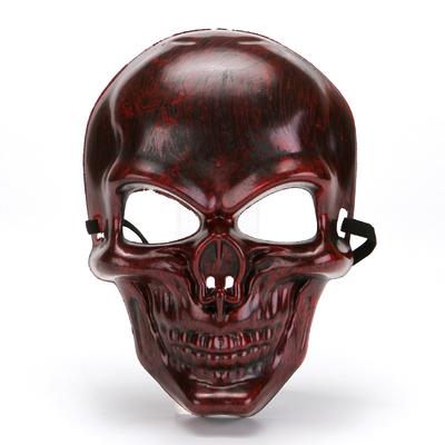 Halloween Vollgesichts-Skelett-Kriegermaske Horrormaske Schutzmaske Cross Fire Geisterkopfmaske