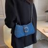 High-end Canvas Small Bag for Women, New Niche Summer Fashion Chain Crossbody Bag, Single Shoulder Underarm Bag