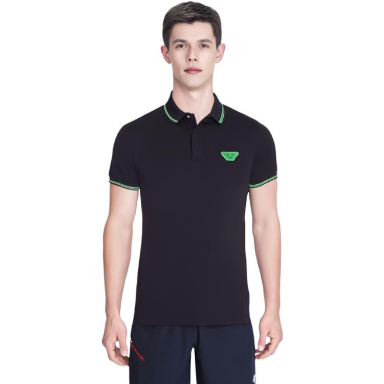 Emporio Armani Color Block Casual Short Sleeve Polo Shirt Men Tops Black 3H1F93-1J46Z-0999