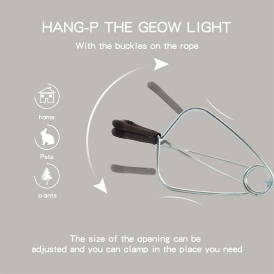 Svěrka žárovky na žárovku plazů 300W s hliníkovým reflektorem US Plug Univerzální stolní lampa Terárium Tepelná lampa Indoor Grow Light